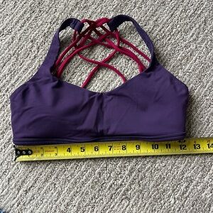 Lululemon Athletica Purple Red Sports Bra Intimates